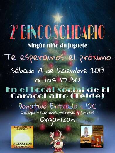 Cartel de la actividad de este sábado en El Caracol Alto (Foto TA)